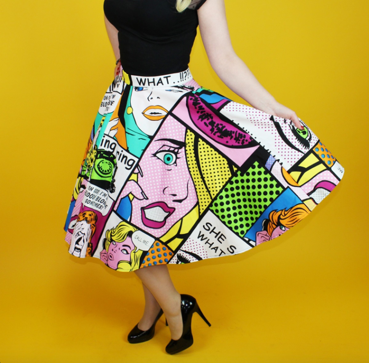 pop-art-image-of-comic-on-skirt
