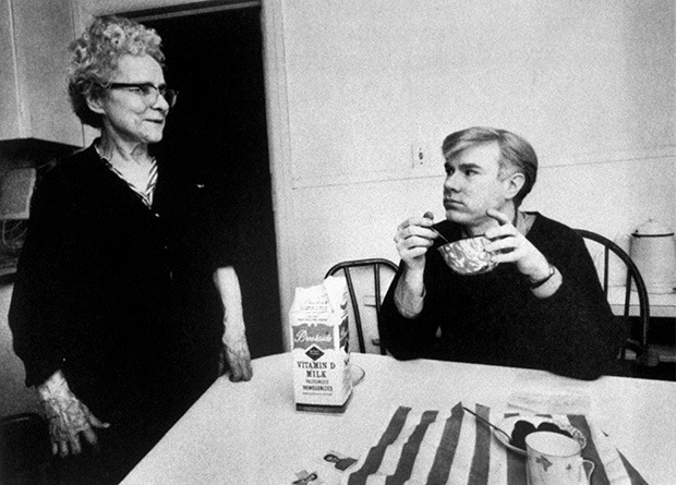 warhol-eating-cereal-with-mother-image