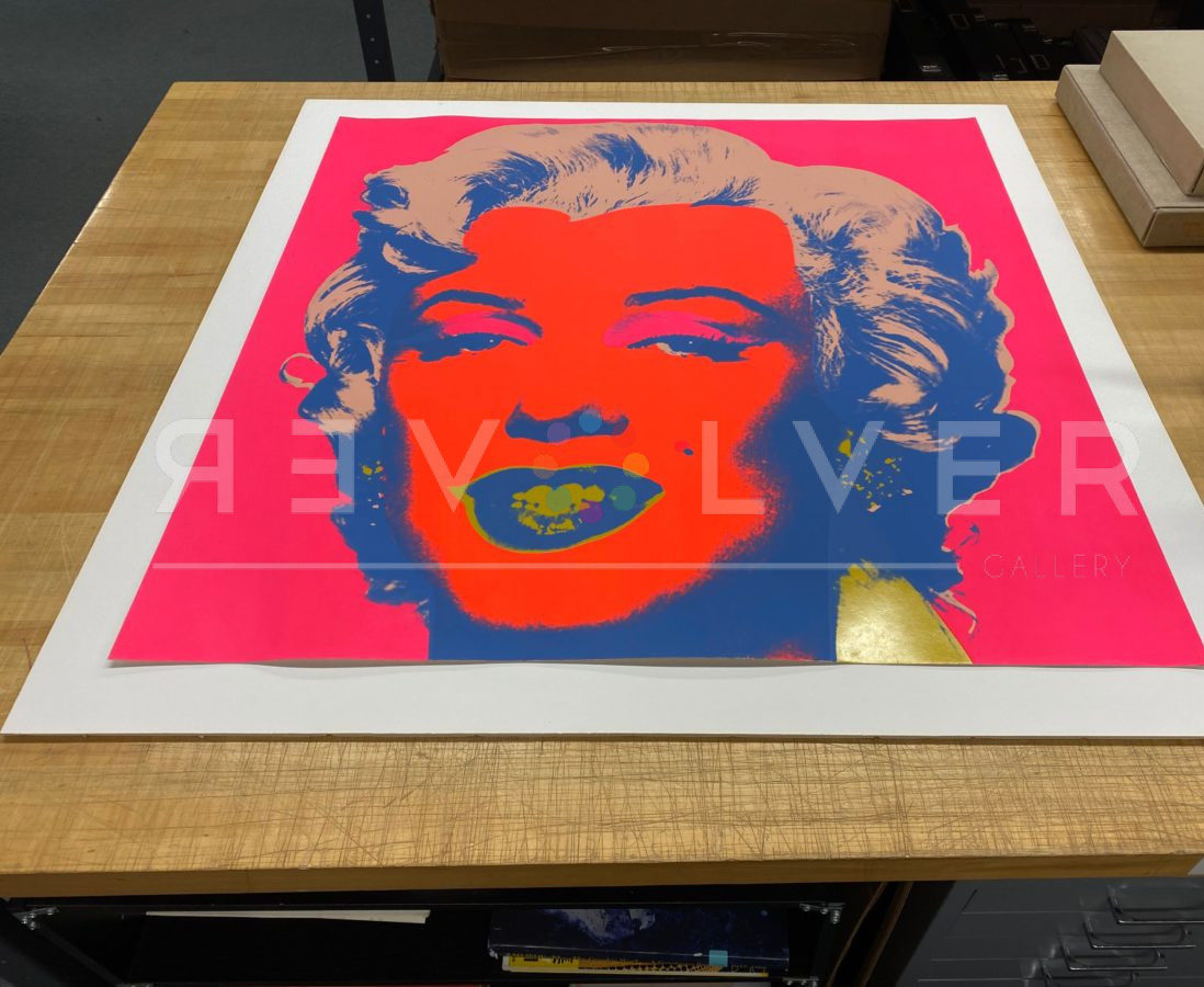 Marilyn 22 screen print out of frame.
