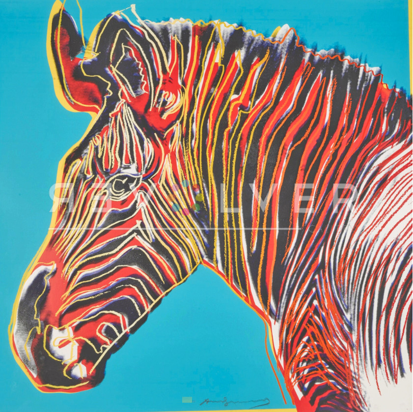Grevy's Zebra by Andy Warhol