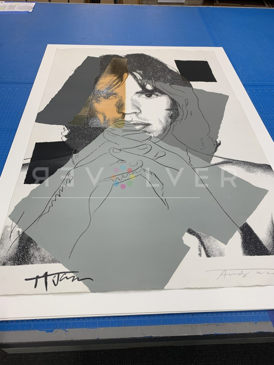 Warhol's Mick jagger 147 screenprint out of frame