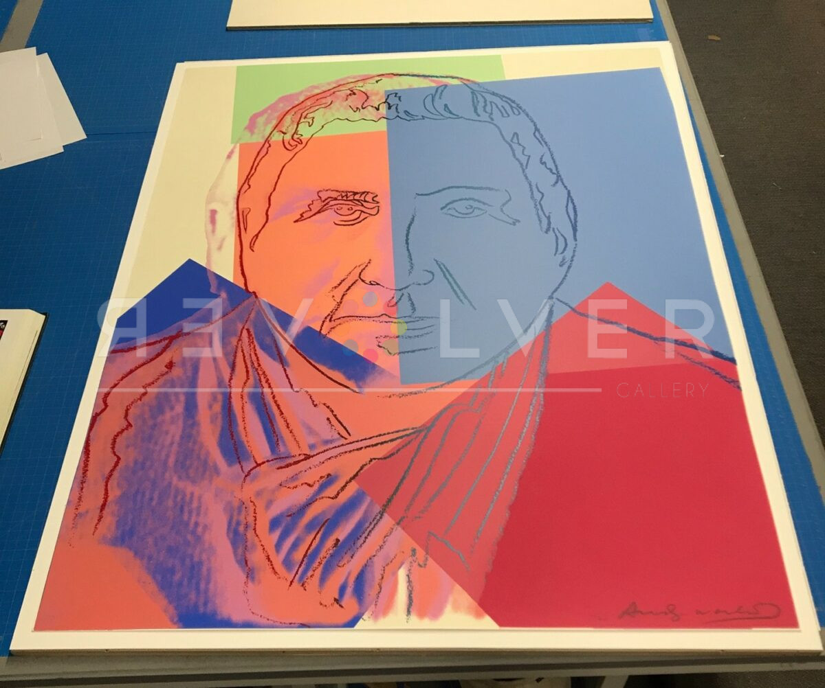 Andy Warhol Gertrude Stein 227 screenprint out of frame.