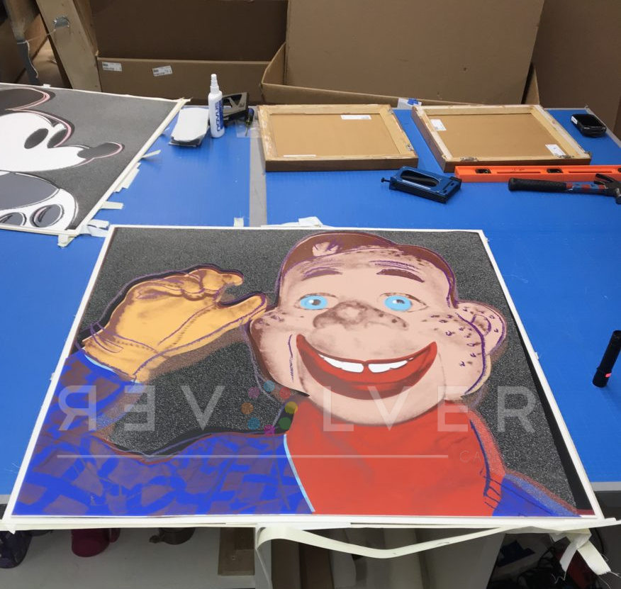 Andy Warhol's Howdy Doody 263 screenprint out of frame