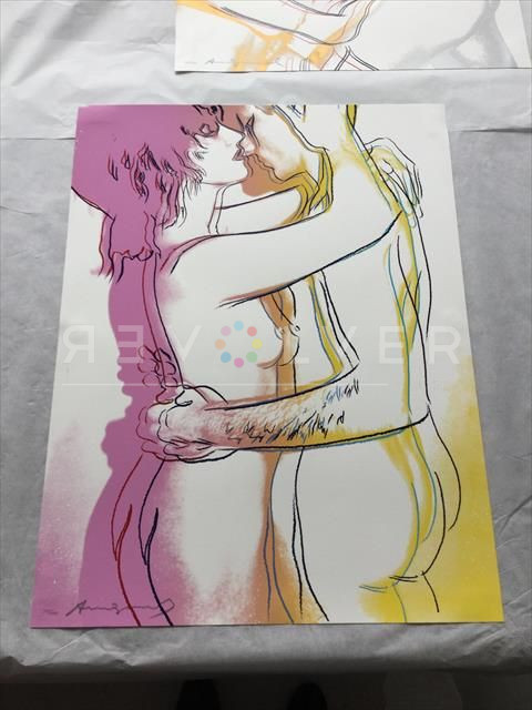 Warhol's Love 312 screen print out of frame