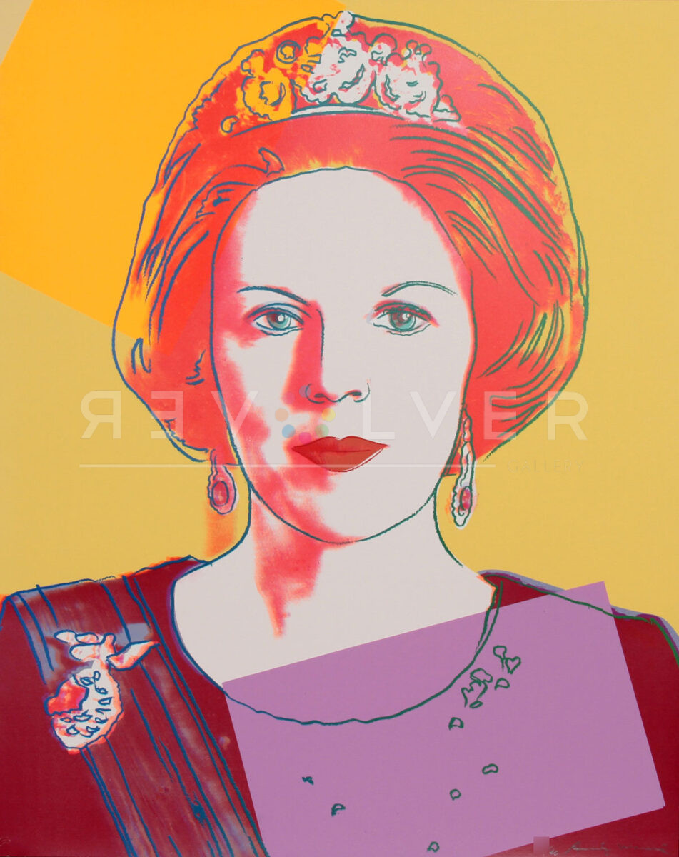 Queen Beatrix 341 screen print by Andy Warhol