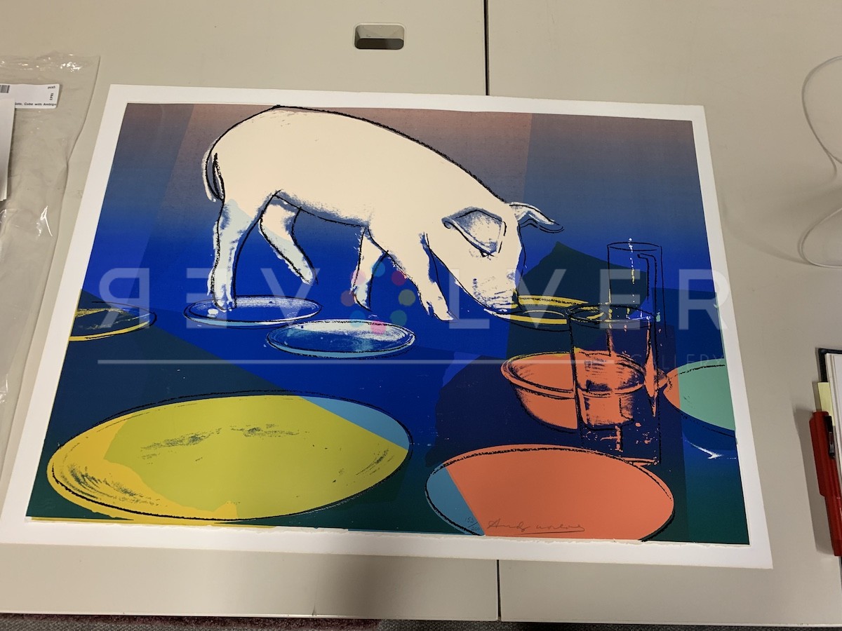Picture of Fiesta Pig (FS II.184), 1979, Original Screen Print Out of Frame, by Andy Warhol