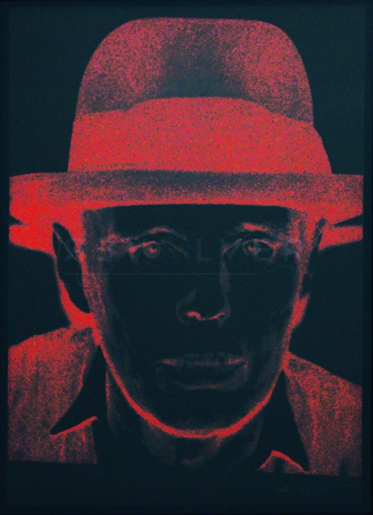The joseph beuys 247 screenprint by Andy Warhol, a basic stock image.