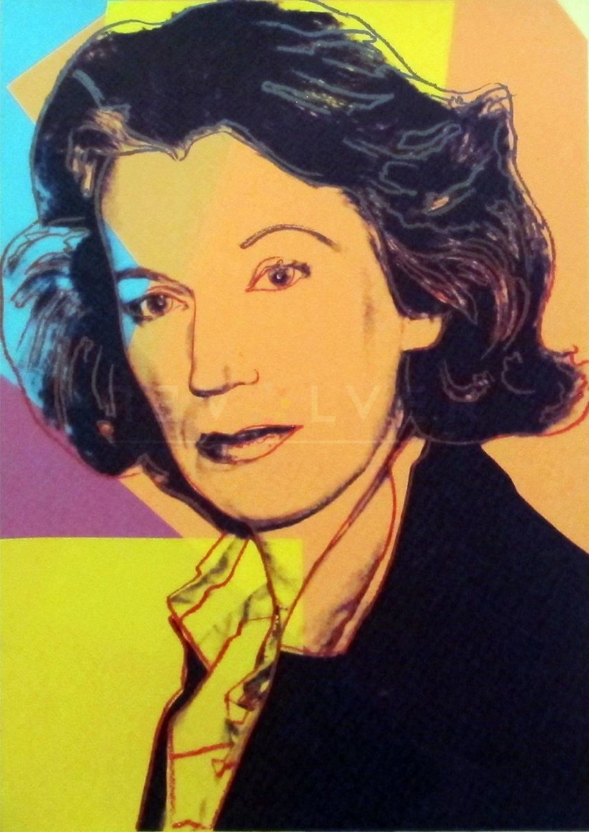 The Mildred Scheel print by Andy Warhol.