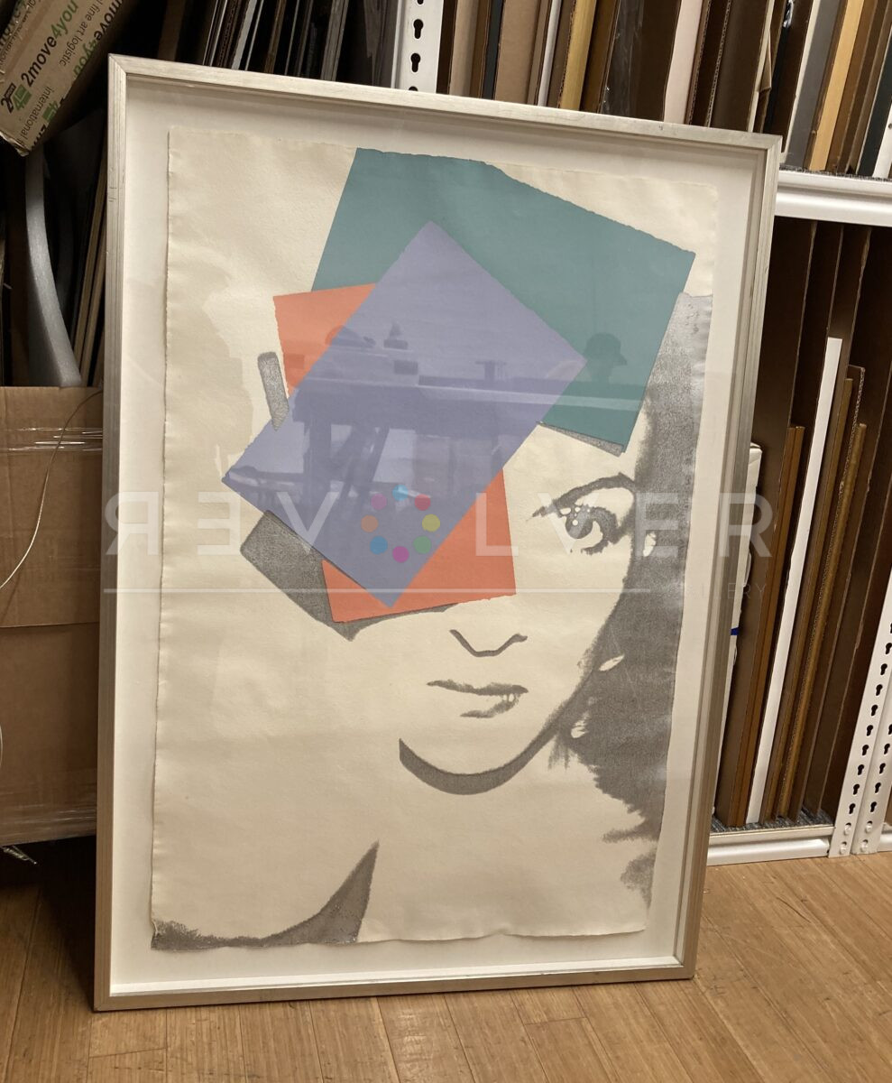 Paloma Picasso by Andy Warhol in frame
