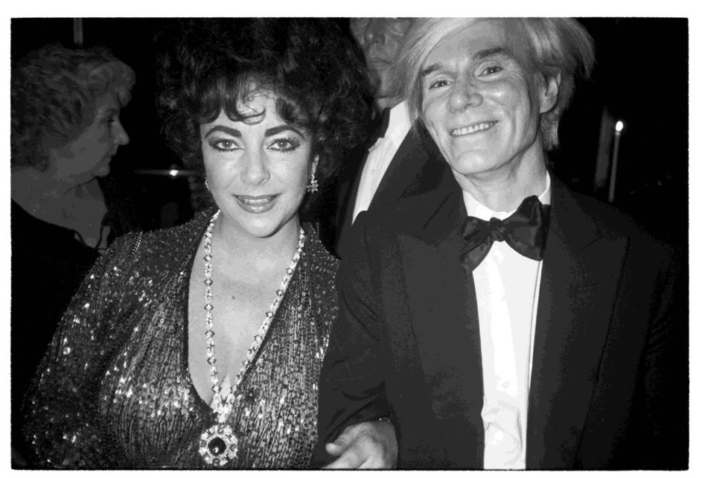 Liz Taylor and Andy Warhol