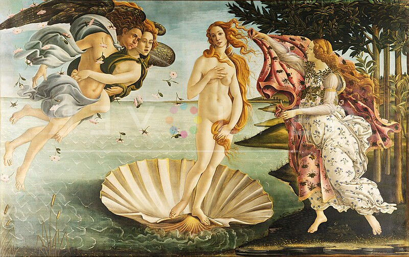 Birth of Venus by Sandro Botticelli used as inspiration by Andy Warhol