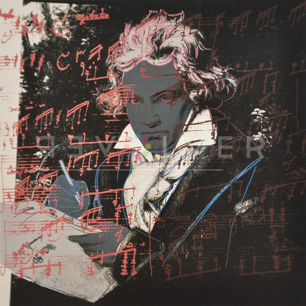 Beethoven 391 by Andy Warhol, basic stock image with revolver gallery watermark.