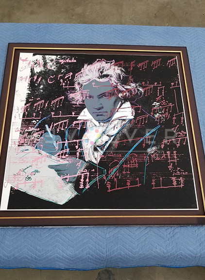 The Goethe 391 screen print out of frame