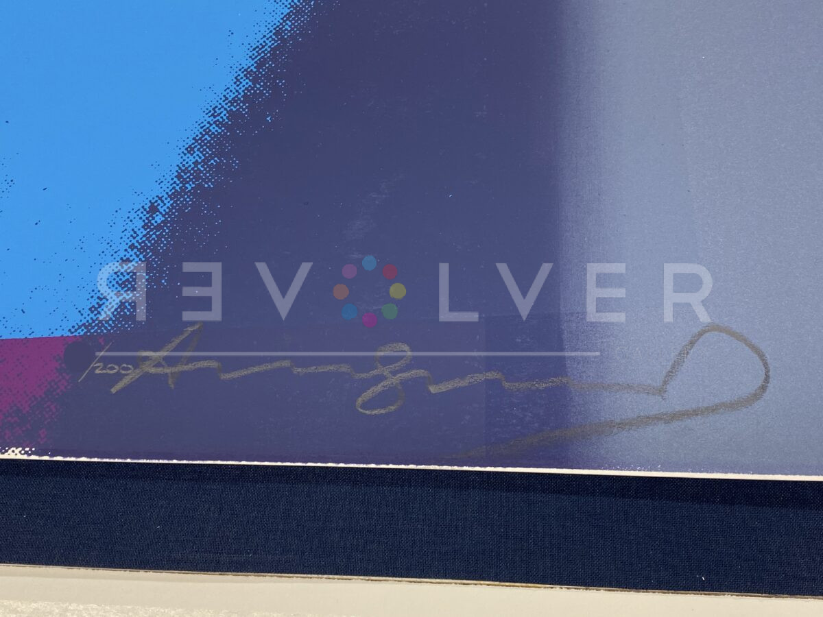Warhol's signature on the martin buber 228 screenprint