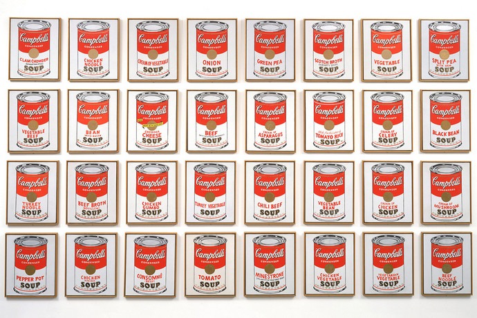 Andy Warhol Soup Painting Original