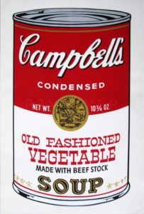 Warhol Campbell's Soup Can