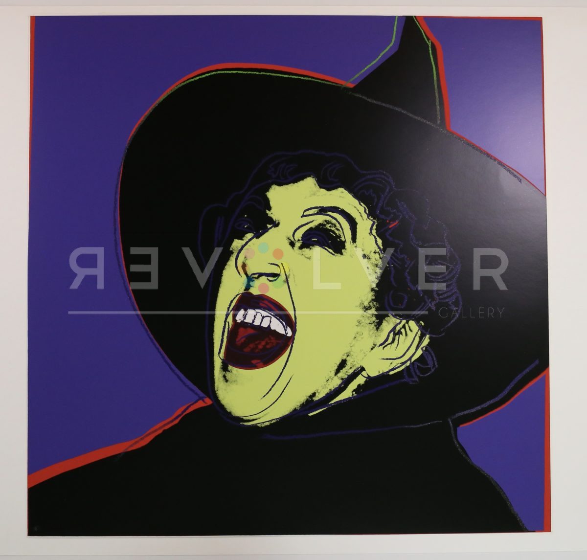 Warhol's the Witch screenprint out of frame