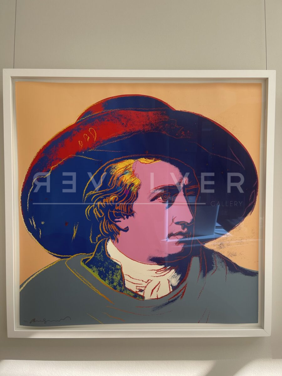 Goethe 273 framed and hanging on the wall, by Andy Warhol