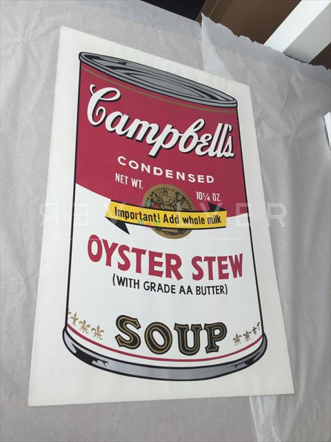 Oyster Stew 60 screenprint out of frame