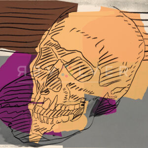 Andy Warhol's Skull 157 screenprint