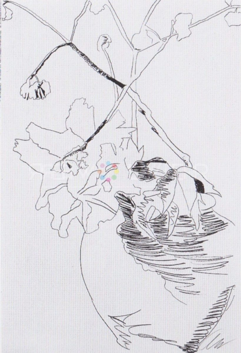 Andy Warhol - Flowers (Black and White) F.S. II 109 jpg