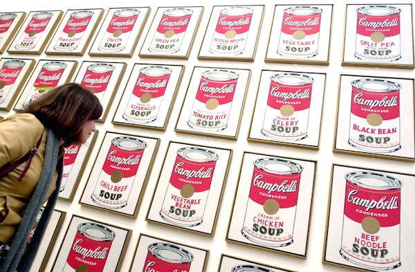 The Federal Bureau of Investigation offered up to a $25,000 reward for information on seven “Campbell’s Soup” Warhol screen prints stolen from the Springfield Art Museum in Springfield, Missouri. Credit: Dani Cardona/Reuters