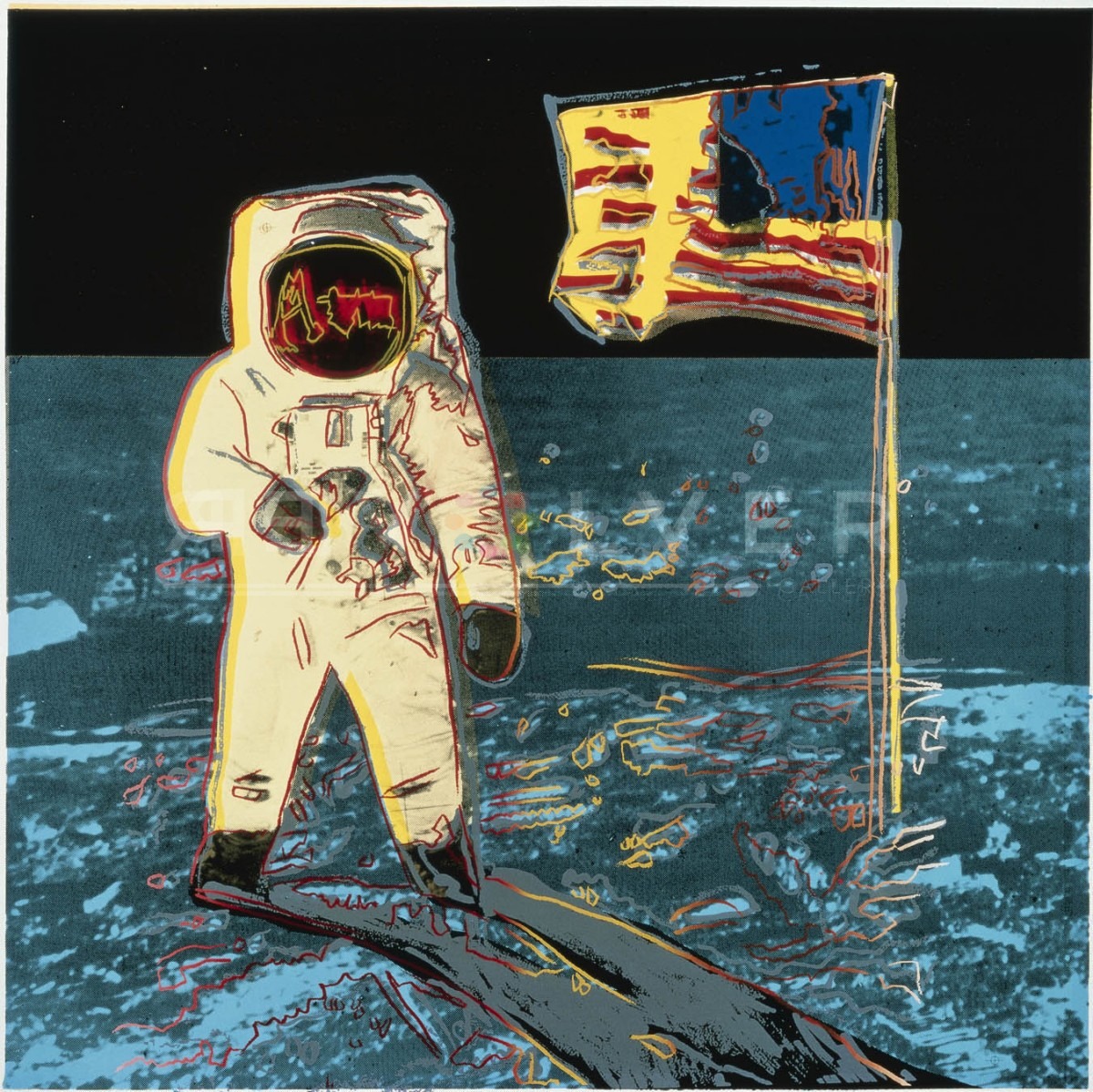 Andy Warhol Screenprint Moonwalk 404