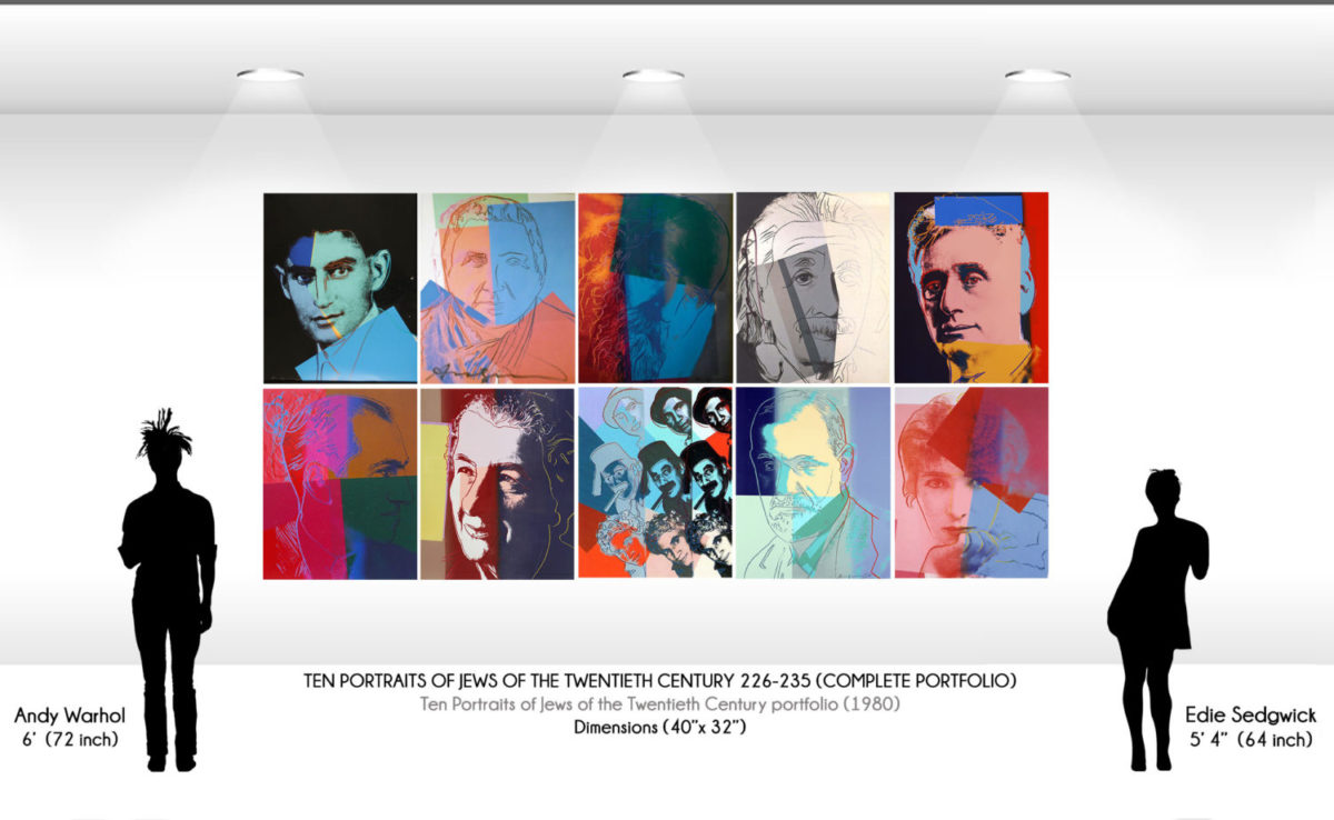 Andy Warhol Ten portraits of jews full suite