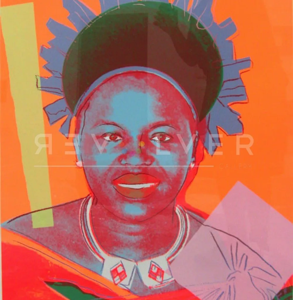 Queen Ntombi Twala of Swaziland 346 by Andy Warhol