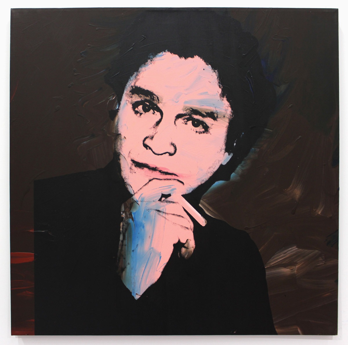Painting of Alexander Iolas on canvas by Andy Warhol