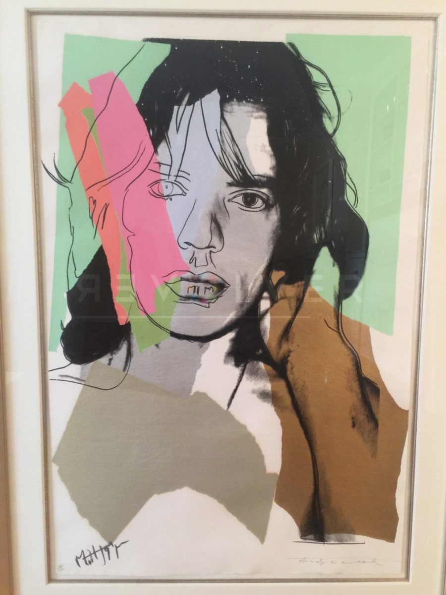 Andy Warhol - Mick Jagger F.S. II 140 framed jpg