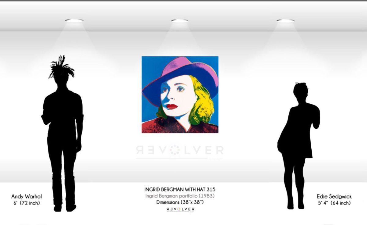 Andy Warhol Ingrid Bergman with hat 315