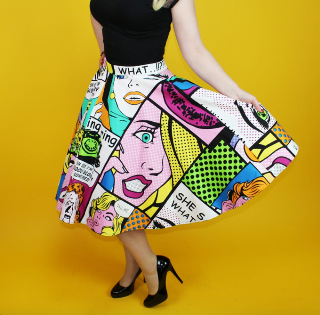 pop-art-comic-skirt