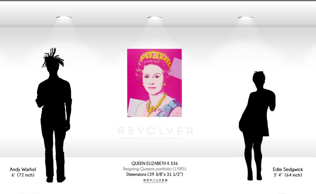 Warhol Queen Elizabeth 336 Wall Display