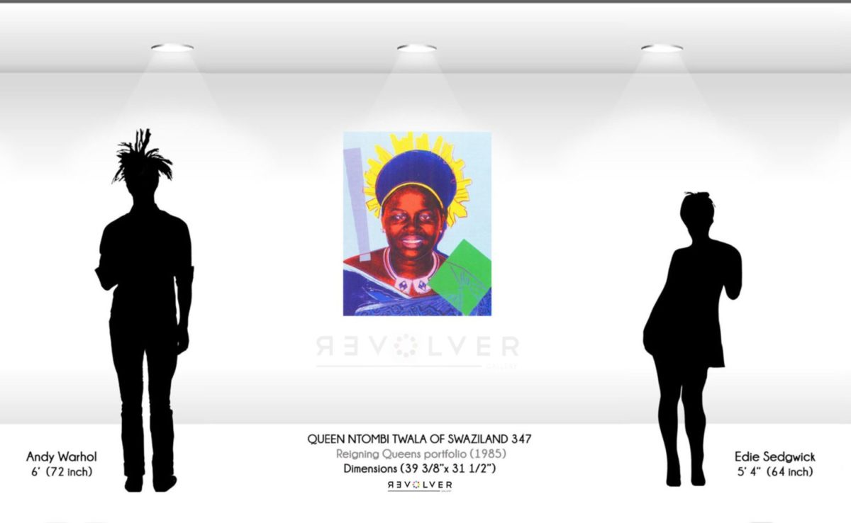 Warhol Queen Ntombi 347 Wall Display
