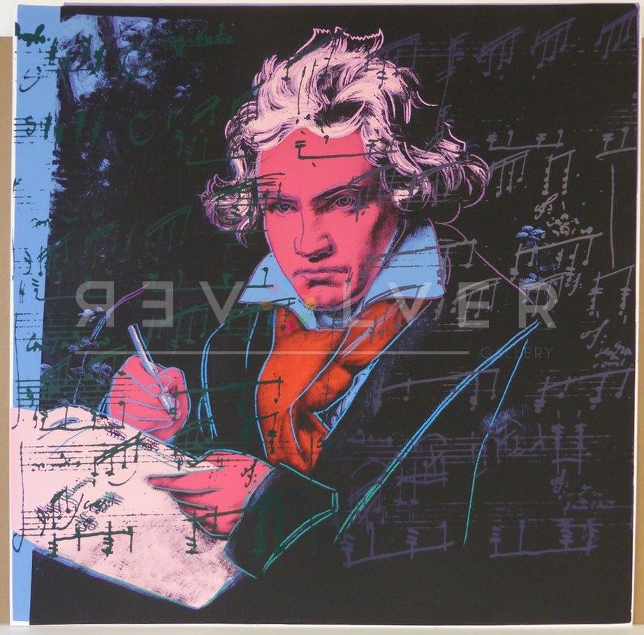 The beethoven 392 screenprint by Andy Warhol out of frame.
