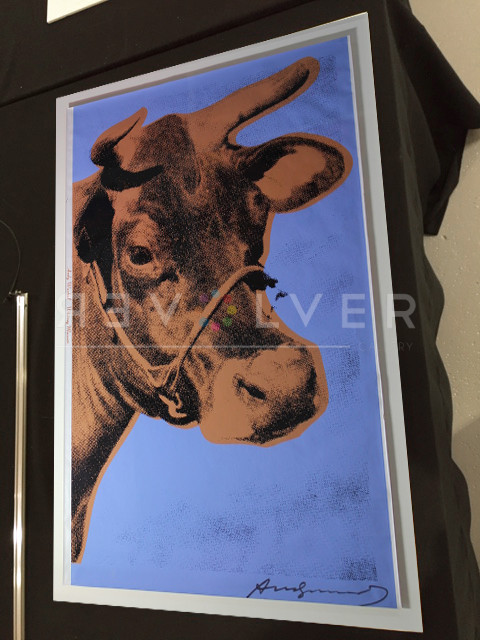 Cow FS II.11A by Andy Warhol outside of the frame
