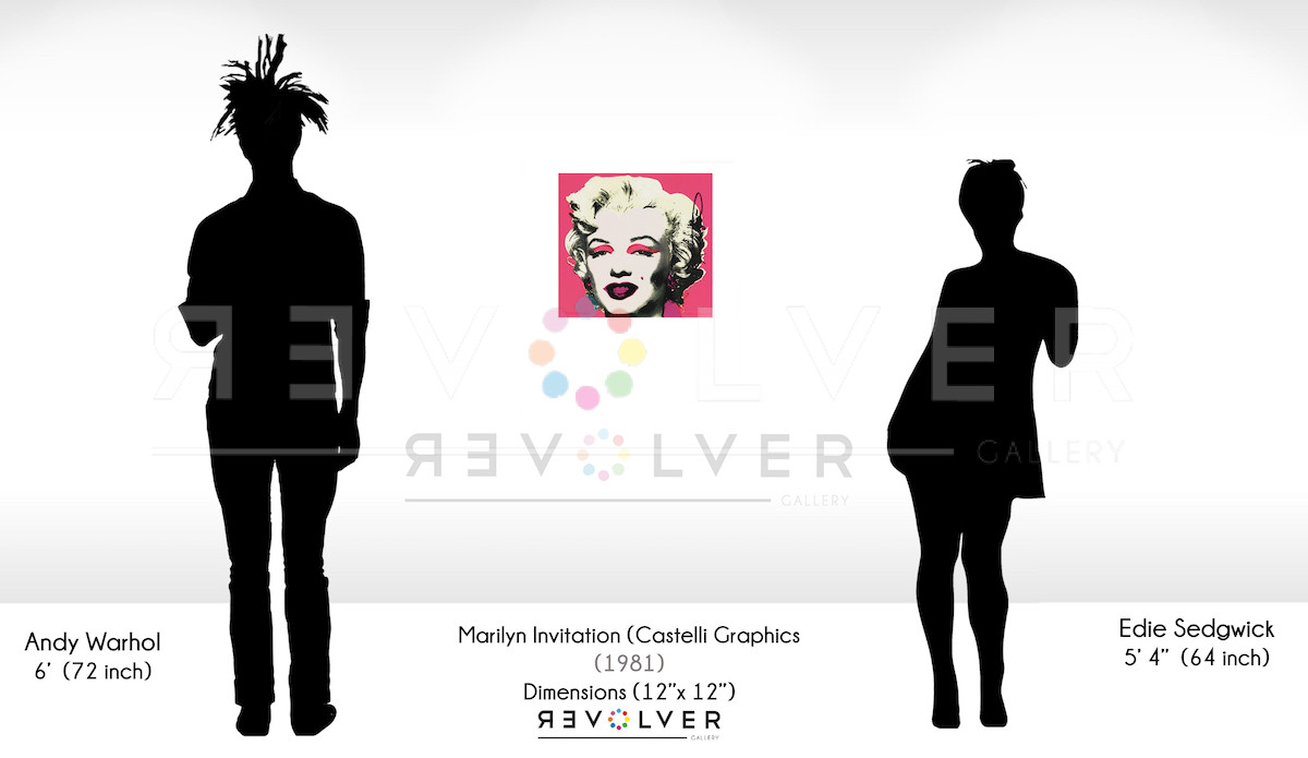 Size comparison image for the Marilyn Invitation 12 x 12