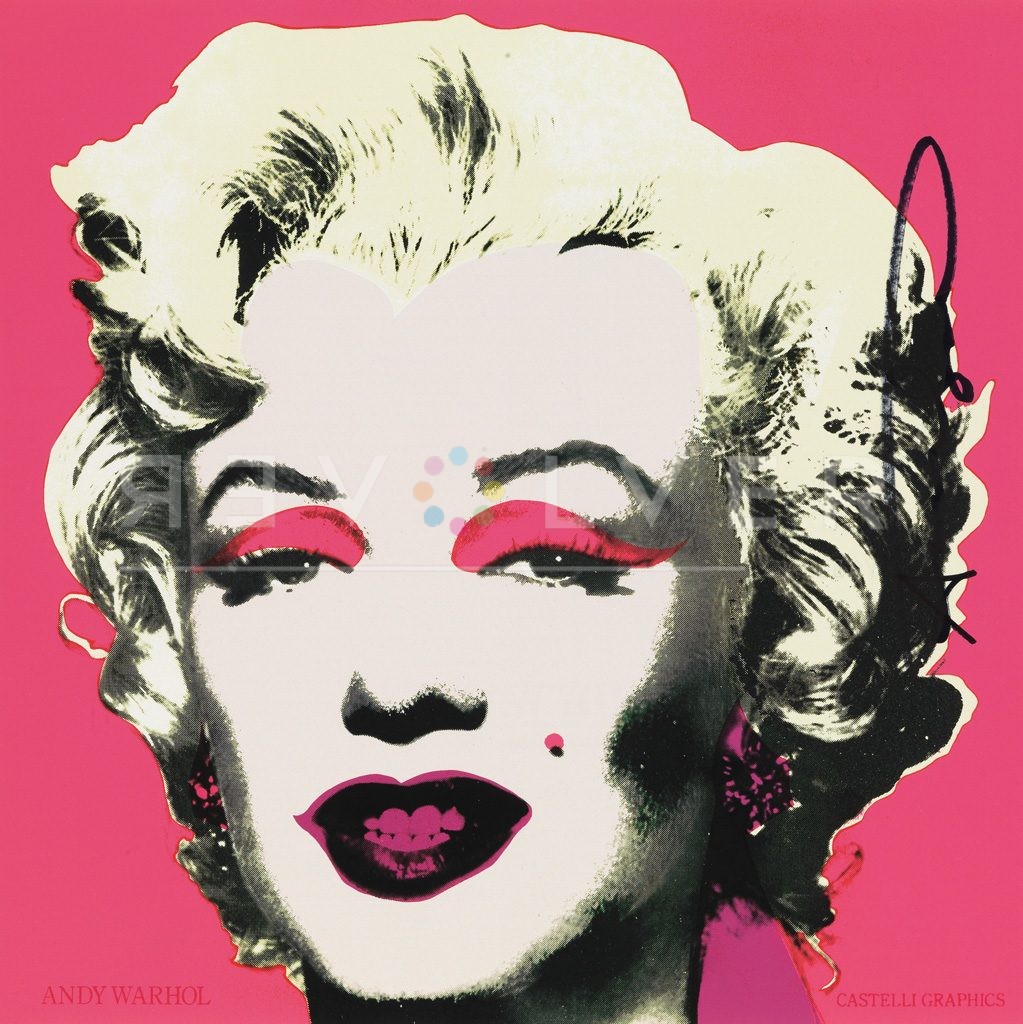 Picture of Signature, Marilyn Invitation 12” x 12" M33980-1 002, 1981, by Andy Warhol.