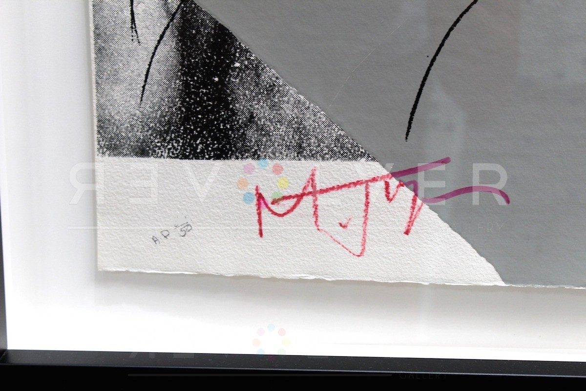 Mick Jagger's signature on the bottom of the Mick Jagger 147 print.