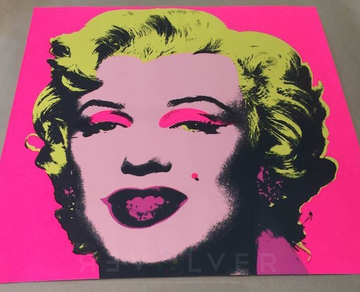 Andy Warhol Marilyn Monroe 31 screenprint out of frame.