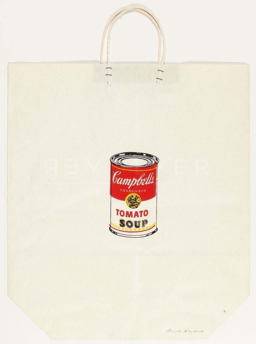 campbells soup can tomato shopping bag