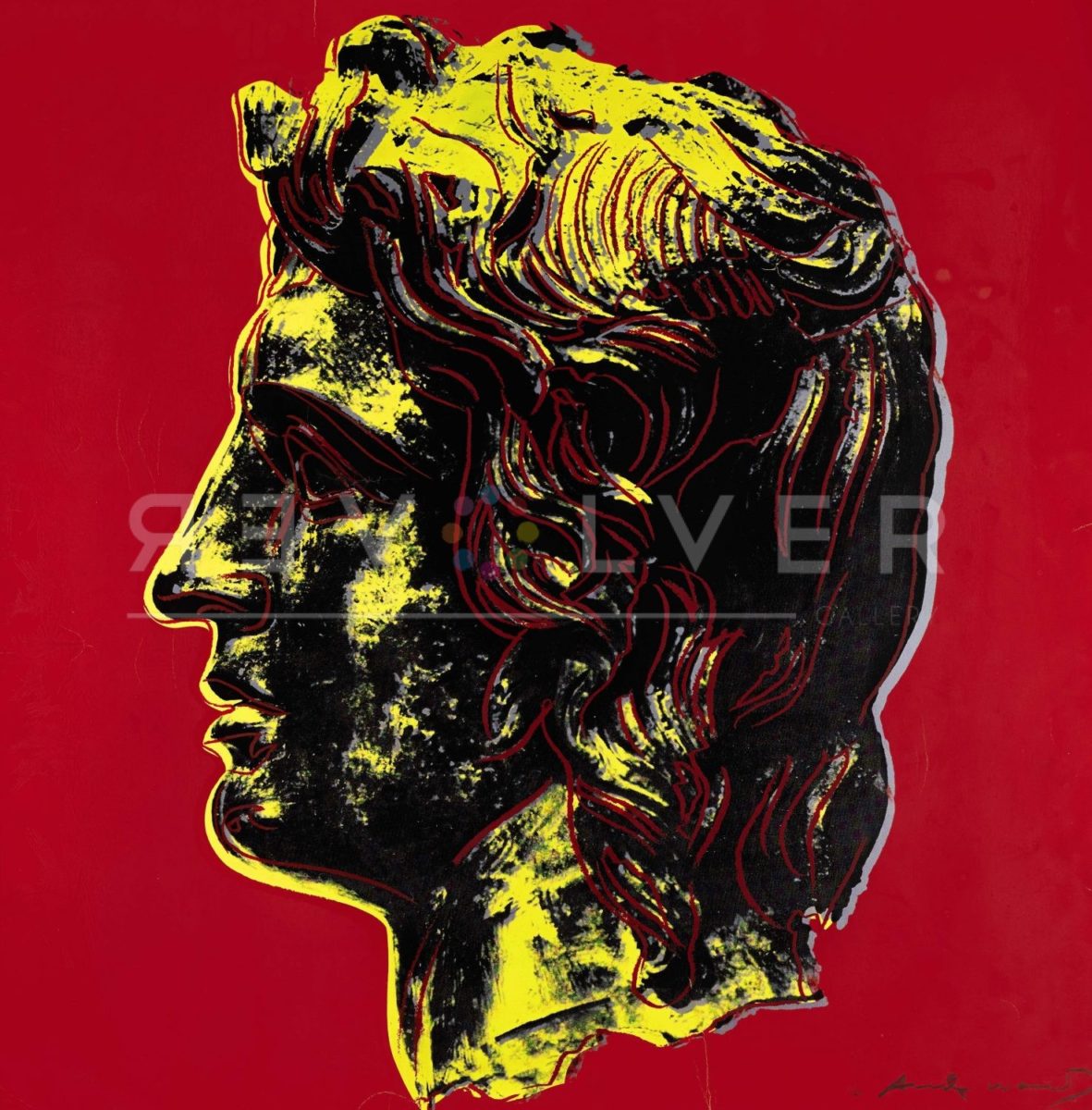 Andy Warhol Alexander the Great (FS.II.292), with Revolver Gallery watermark.