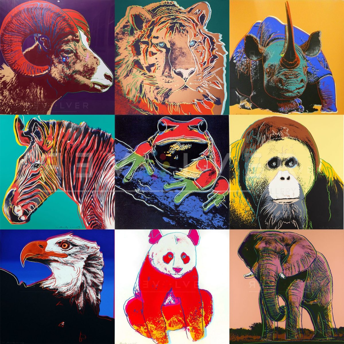 Andy Warhol Endangered Species - Complete Portfolio | Revolver Gallery