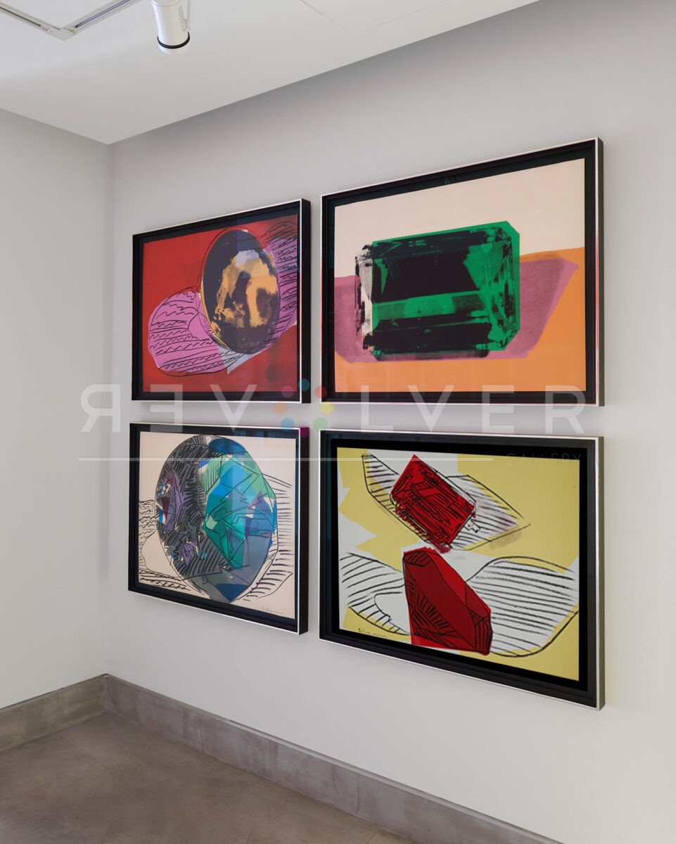 Gems Complete Portfolio by Andy Warhol in frames