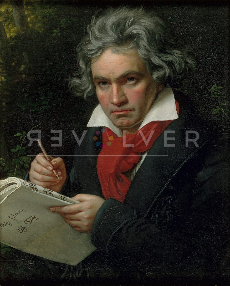 Image of Joseph Karl Stieler's Beethoven used as inspiration by Andy Warhol