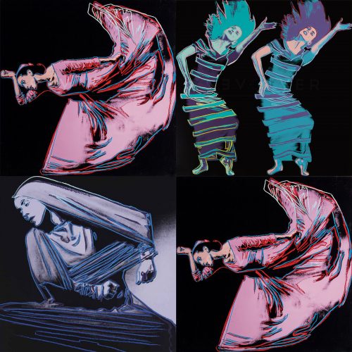 Andy Warhol Martha Graham complete portfolio. All 3 screenprints from the portfolio with one duplicate, with Revolver gallery watermark.