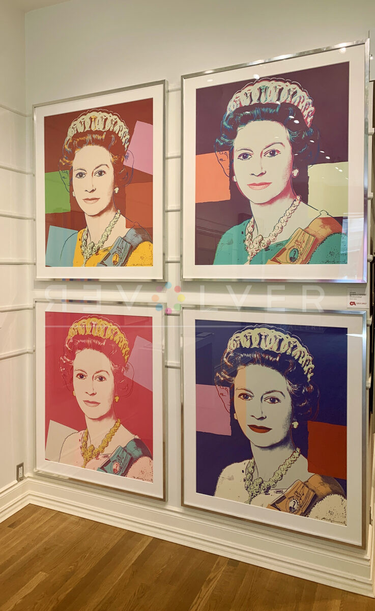 Queen Elizabeth Complete Portfolio by Andy Warhol in Frames