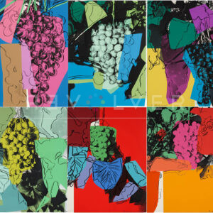 All 6 prints from Warhol's Grapes portfolio.