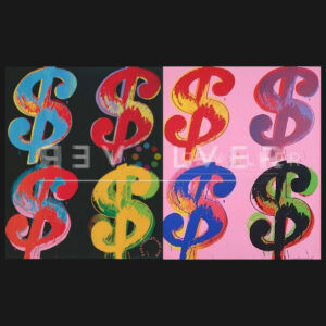 Dollar Sign 4 Complete Portfolio by Andy Warhol